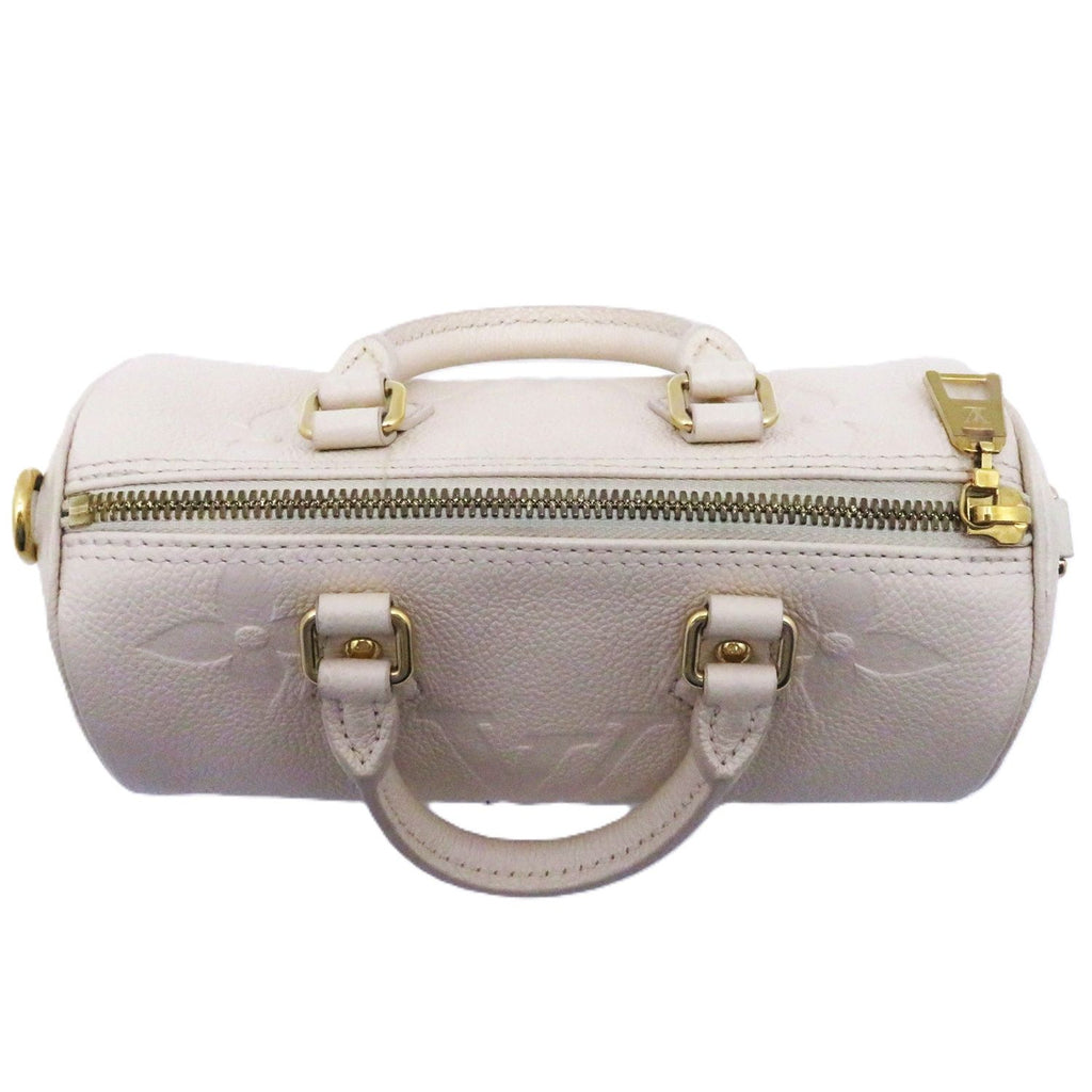 Louis Vuitton Papillon BB Monogram Empreinte Cream Handbag — view 5