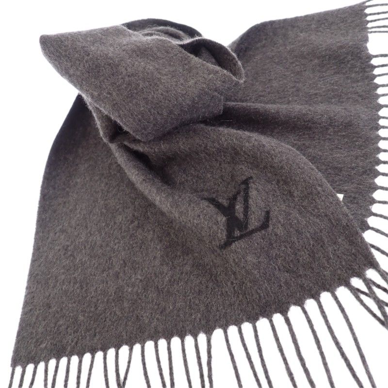 Louis Vuitton Echarpe Jerram Scarf Cashmere Gray — view 6