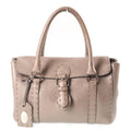 Fendi Selleria Mini Linda Leather Handbag Beige