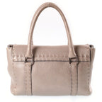 Fendi Selleria Mini Linda Leather Handbag Beige — view 2