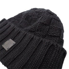 Louis Vuitton Bonnet Helsin Knit Cap Beanie Cashmere Black Hat — view 4