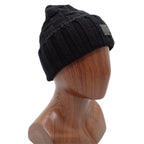Louis Vuitton Bonnet Helsin Knit Cap Beanie Cashmere Black Hat — view 8