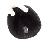 Louis Vuitton Bonnet Helsin Knit Cap Beanie Cashmere Black Hat — view 3
