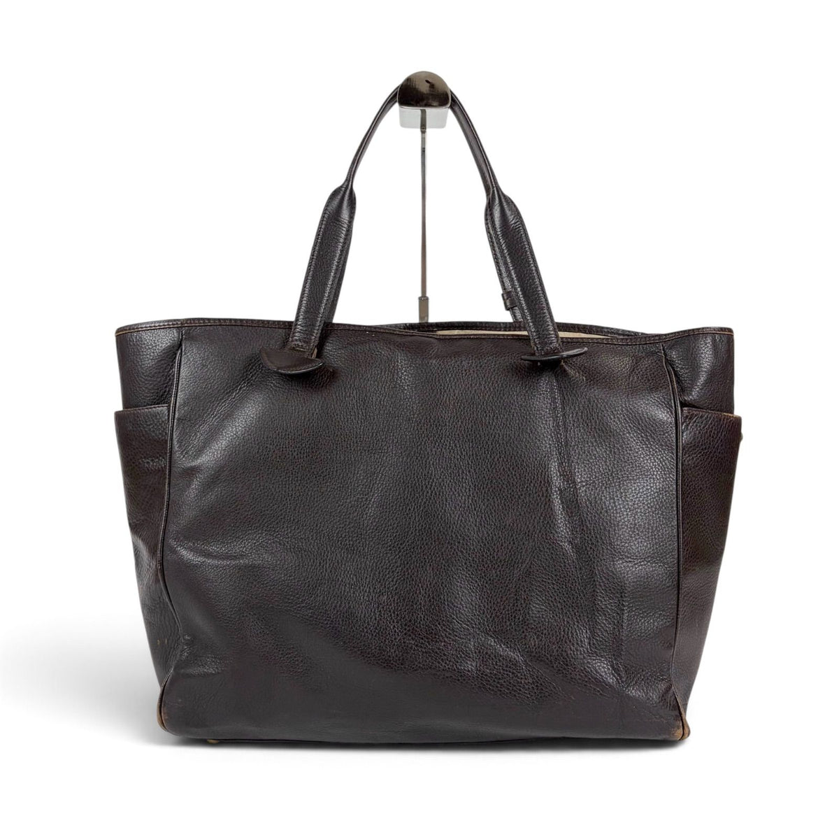 Loewe Heritage Tote Bag Leather Brown — view 2