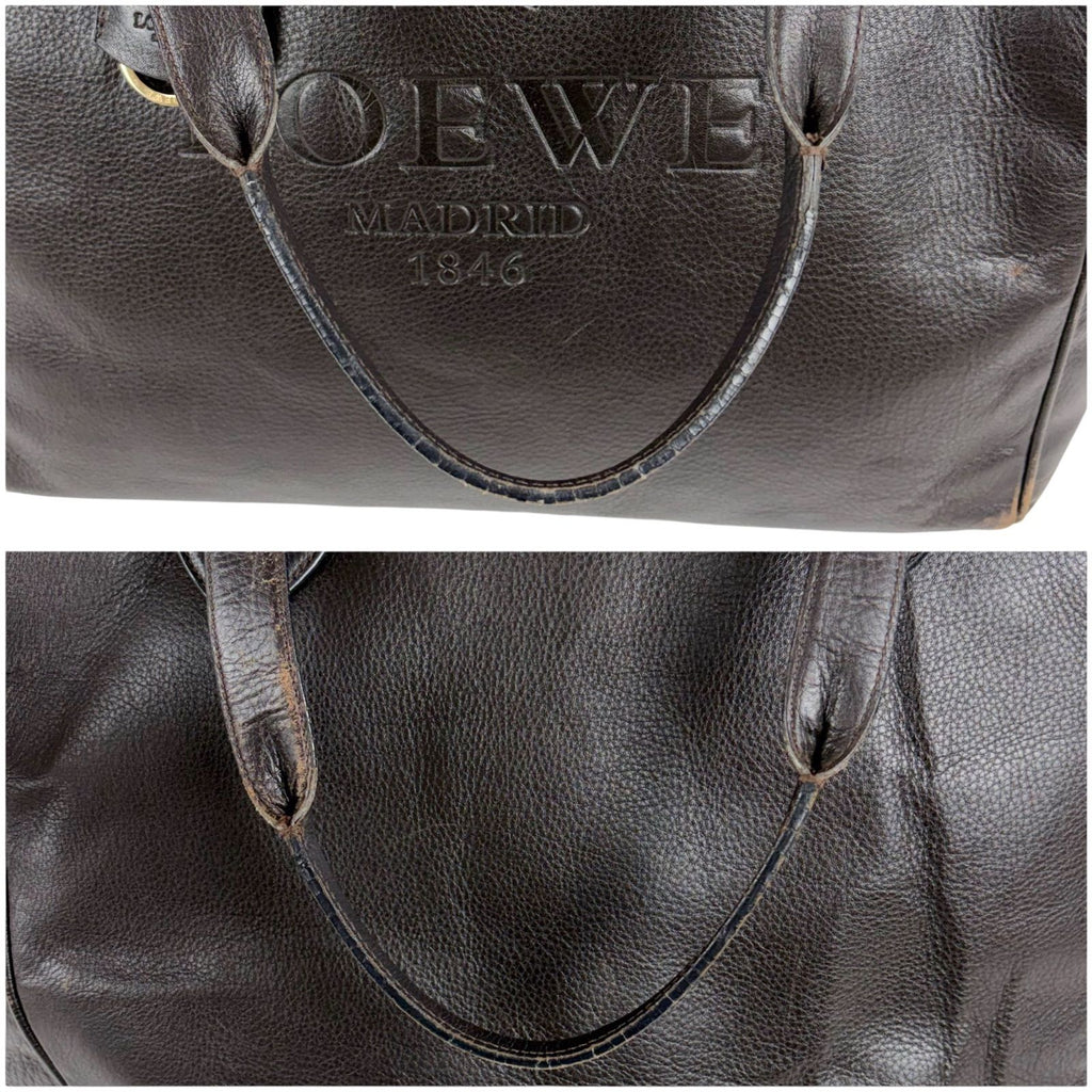 Loewe Heritage Tote Bag Leather Brown — view 7