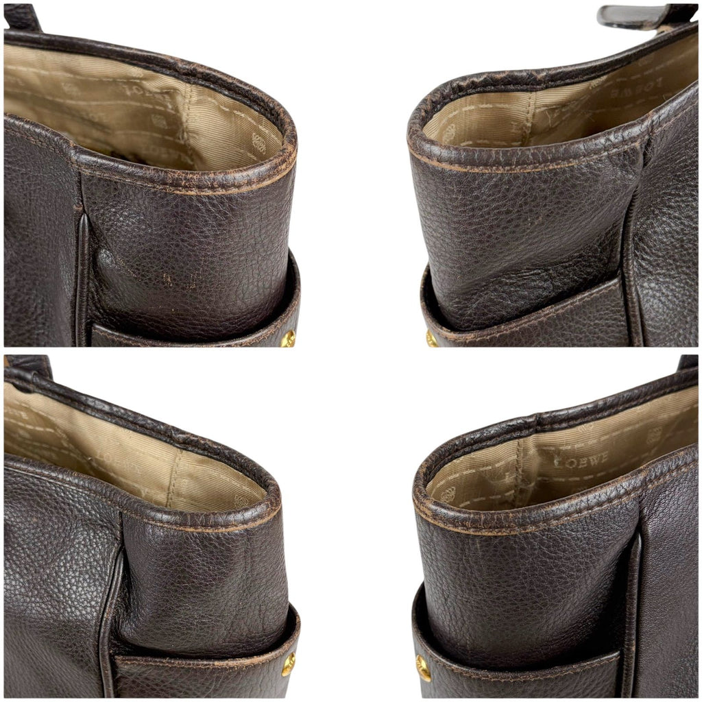 Loewe Heritage Tote Bag Leather Brown — view 4