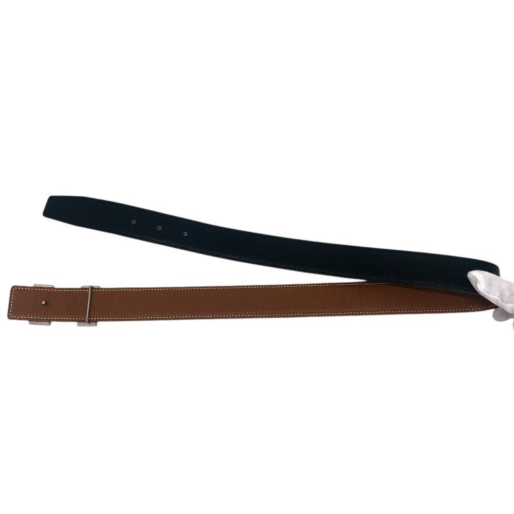 Hermes Belt Reversible Leather Constance H Black Gold — view 4