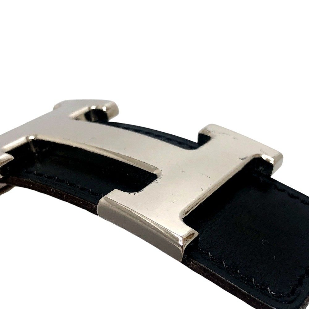 Hermes Belt Reversible Leather Constance H Black Gold — view 7
