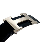 Hermes Belt Reversible Leather Constance H Black Gold — view 6