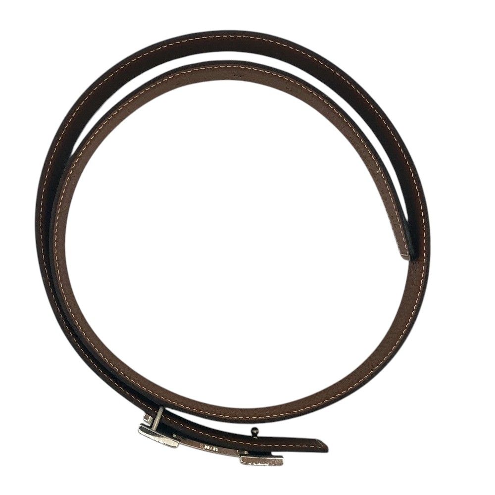 Hermes Belt Reversible Leather Constance H Black Gold — view 3