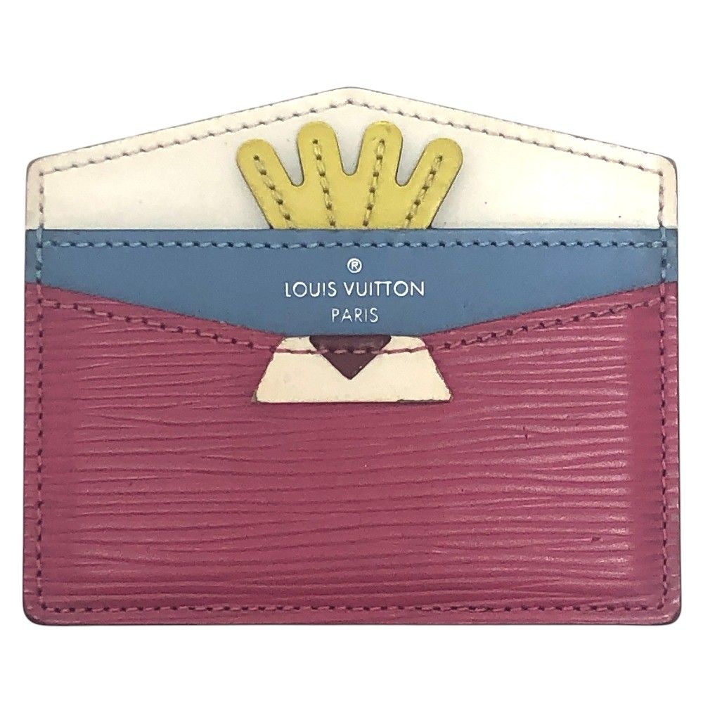 Louis Vuitton Card Case Porte Cartes Simple Epi Leather Pivoine Multicolor