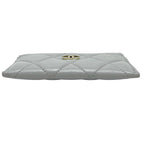 Chanel Card Case CC Logo Timeless Classic Quilted Lambskin Gray — view 5