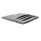Chanel Card Case CC Logo Timeless Classic Quilted Lambskin Gray — view 7