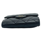 Chanel Trifold Wallet CC Logo Quilted Caviar Leather Black — view 5