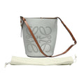 Loewe Gate Bucket Bag Anagram Gray