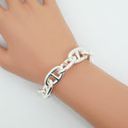 Hermes Chaine D'ancre TGM 10 Links Bracelet Silver — view 4