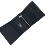 Saint Laurent Trifold Wallet Folding Palm Leaf Print Velcro Nylon Canvas Cream — view 5