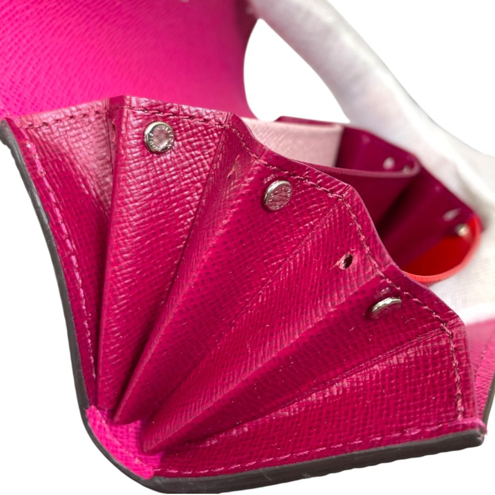 Louis Vuitton Multi Cult Sarah Card Case Coin Purse Epi Leather Pink Compact — view 5