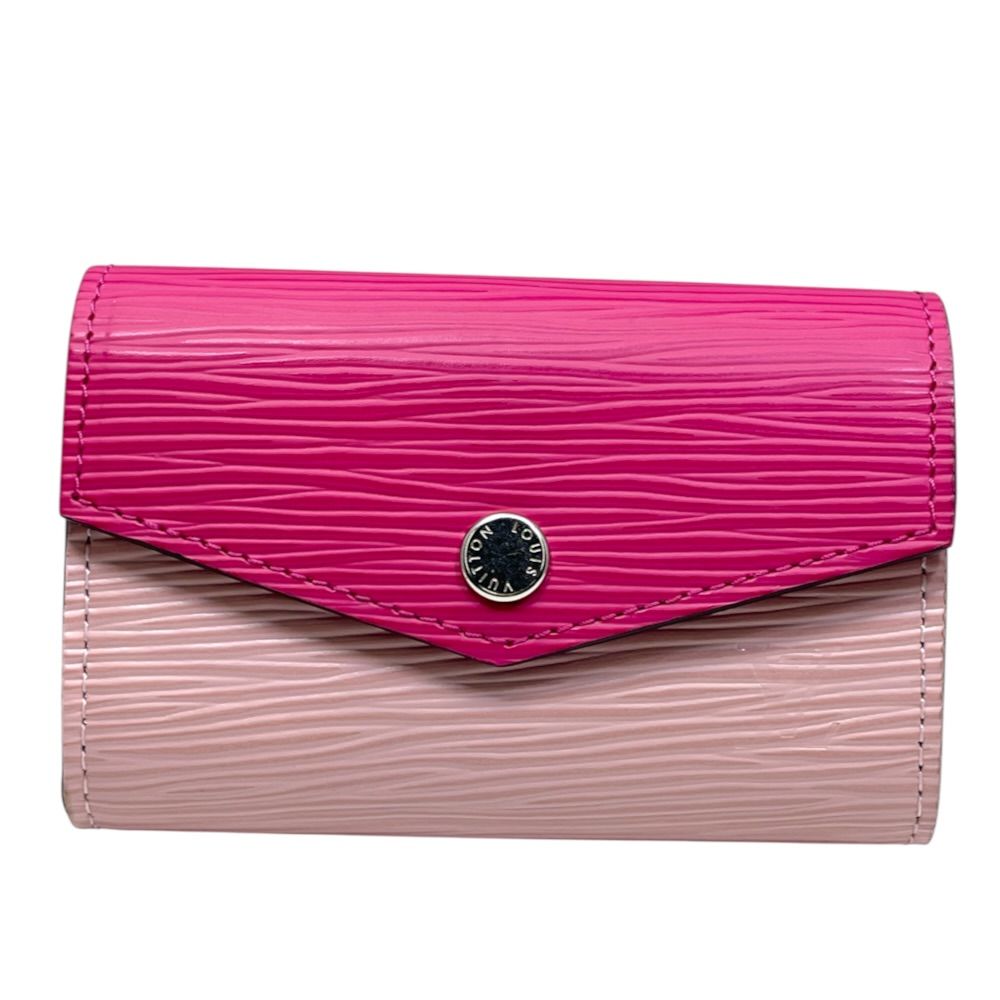 Louis Vuitton Multi Cult Sarah Card Case Coin Purse Epi Leather Pink Compact