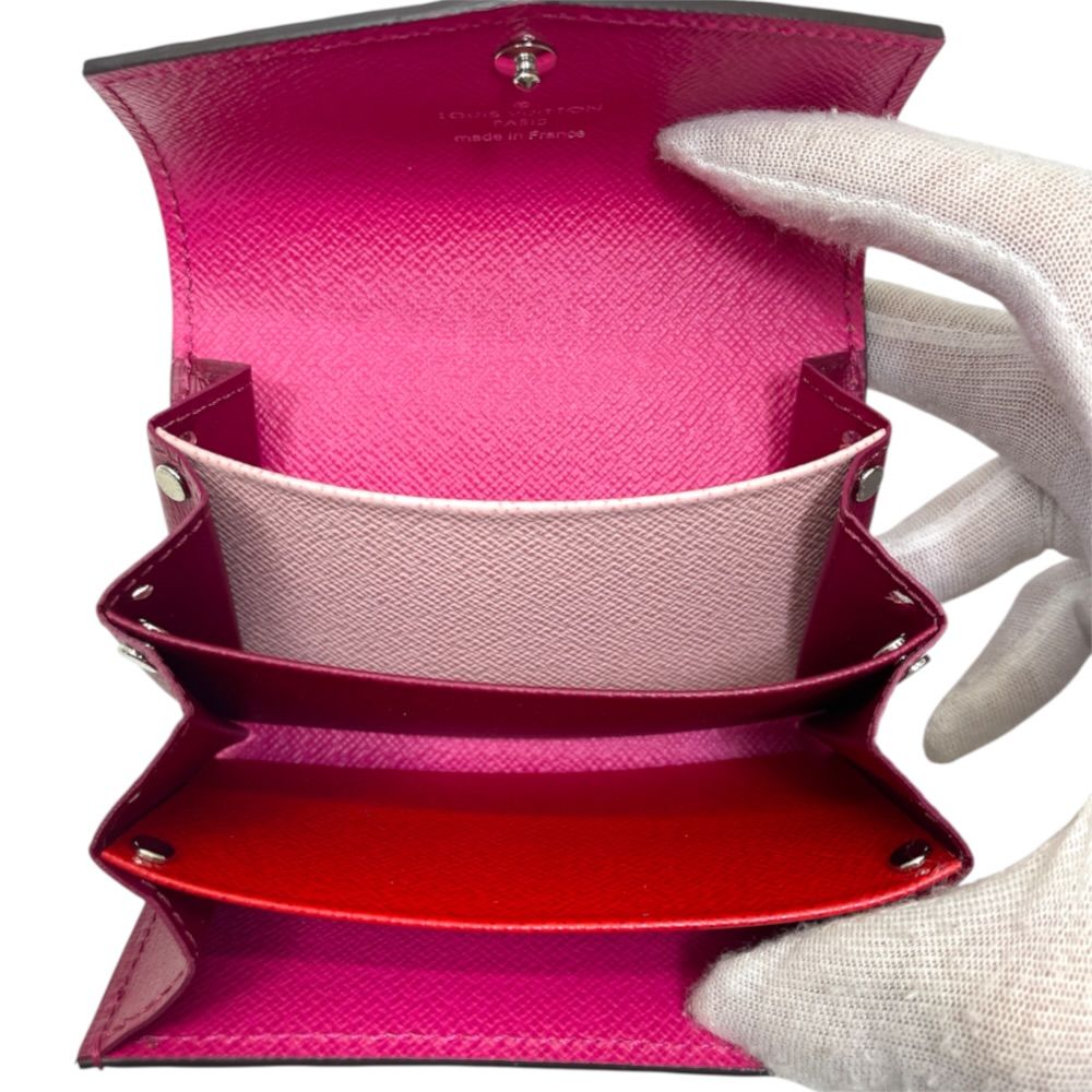 Louis Vuitton Multi Cult Sarah Card Case Coin Purse Epi Leather Pink Compact — view 7