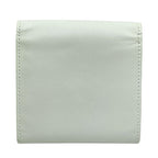 Bottega Veneta Twist Lock Trifold Wallet Compact Leather White Gold Business — view 2