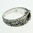 Gucci Silver Interlocking G Arabesque Ring — view 6