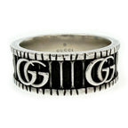 Gucci Silver GG Marmont Ring