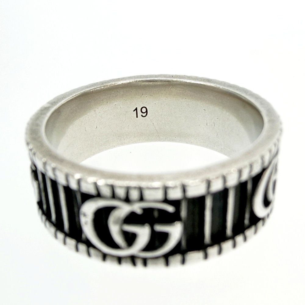 Gucci Silver GG Marmont Ring — view 6
