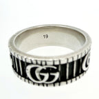 Gucci Silver GG Marmont Ring — view 6