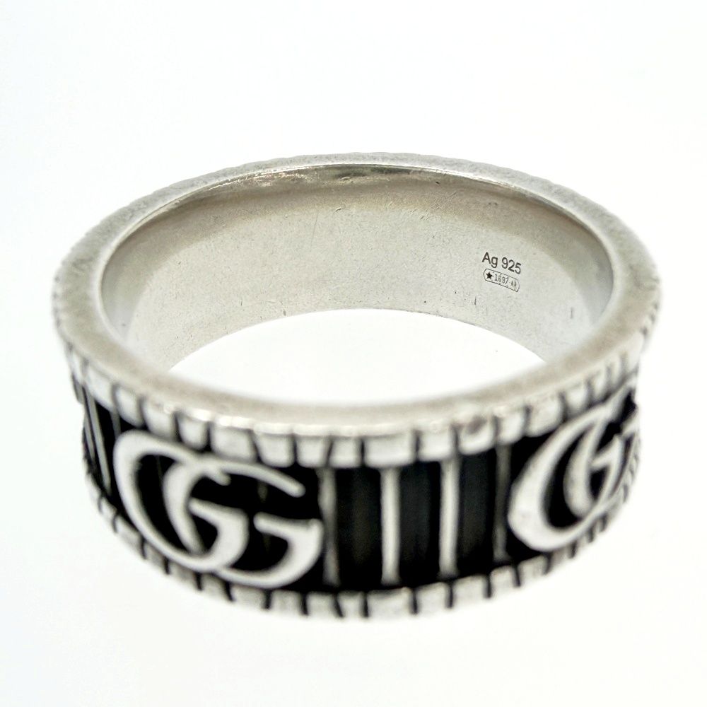 Gucci Silver GG Marmont Ring — view 7