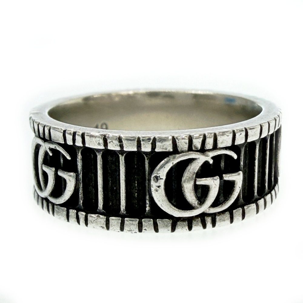 Gucci Silver GG Marmont Ring — view 3