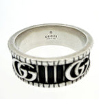 Gucci Silver GG Marmont Ring — view 5