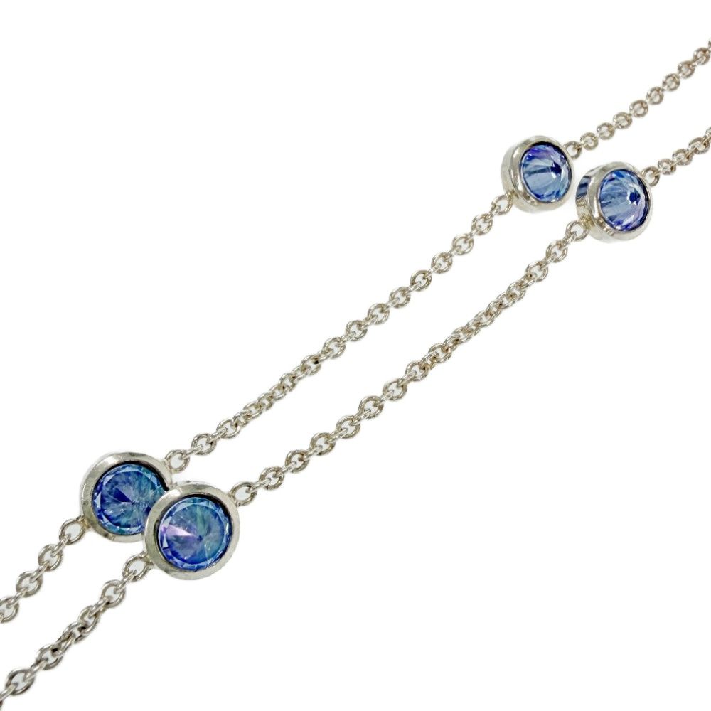 Gucci Silver Blue Line Dofour Love Cat Necklace 11.0 — view 3