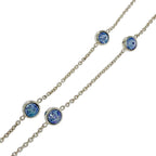 Gucci Silver Blue Line Dofour Love Cat Necklace 11.0 — view 4