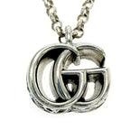 Gucci Silver Double G Arabesque Necklace