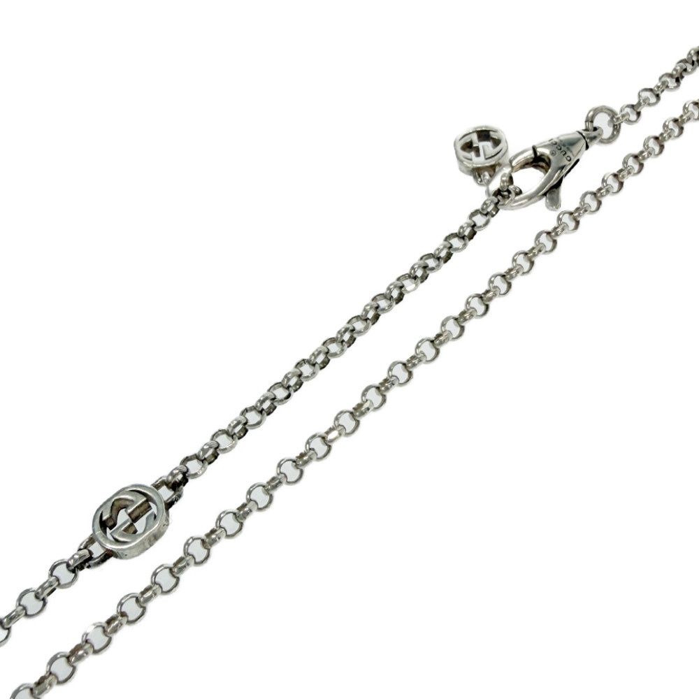 Gucci Silver Double G Arabesque Necklace — view 7