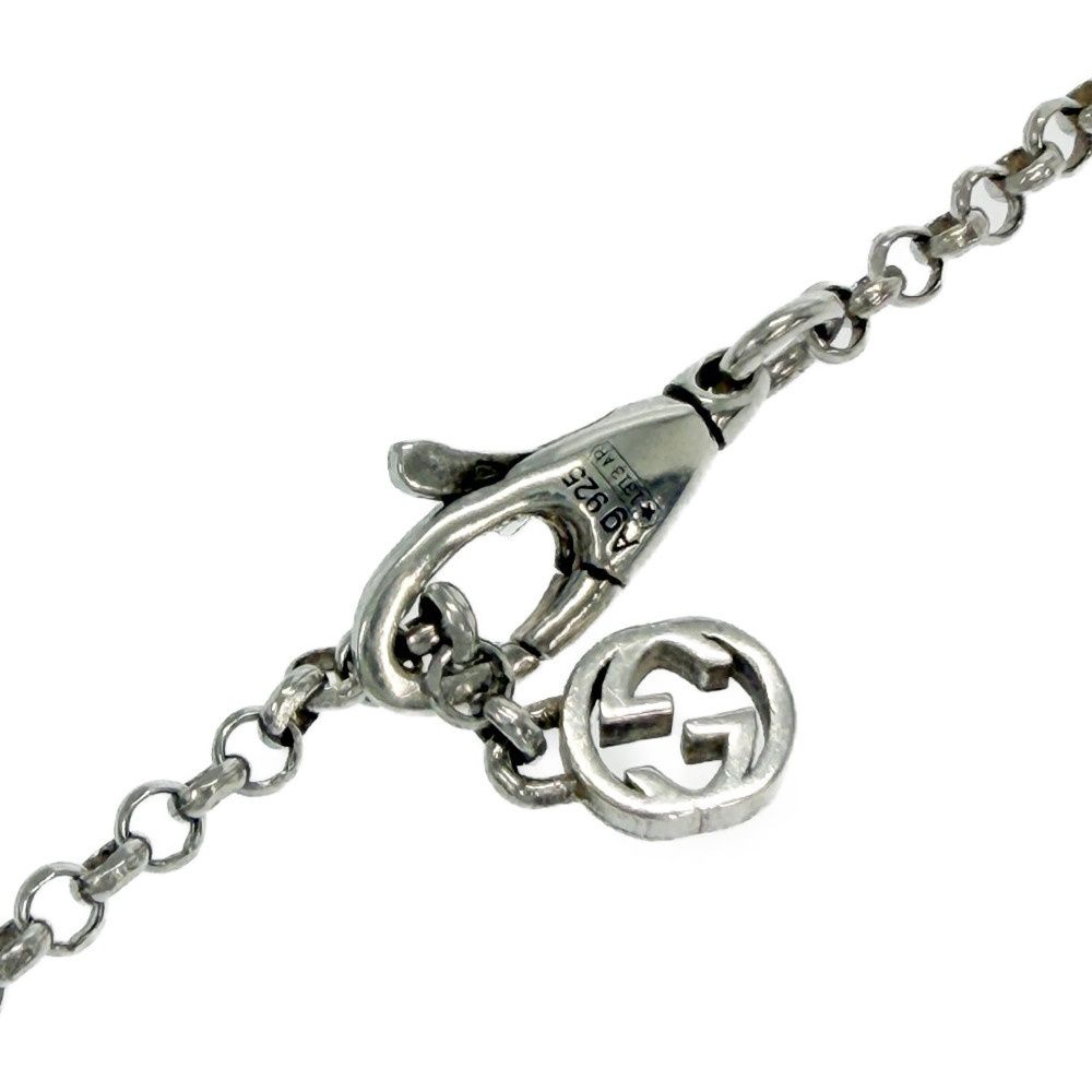 Gucci Silver Double G Arabesque Necklace — view 6