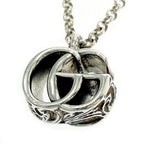 Gucci Silver Double G Arabesque Necklace — view 2