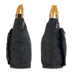 Gucci Bamboo Black Nylon Handbag — view 7