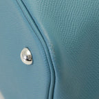 Hermes Bolide 1923 30 New Blue Jean Silver Handbag — view 8