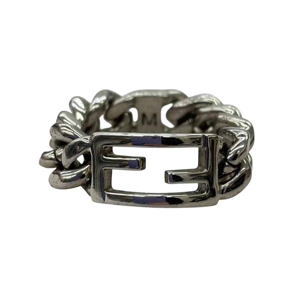 Fendi Bucket Ring Chain Silver
