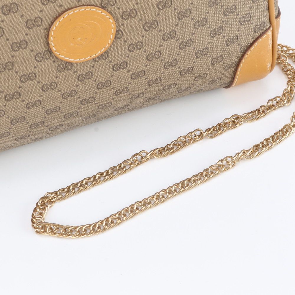 Gucci Vintage Micro GG 014 89 Leather Chain Shoulder Bag — view 2