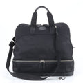 Hermes Sac de Golf Toile Chevron Leather 2-Way Boston Bag Crossbody