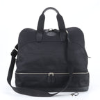 Hermes Sac de Golf Toile Chevron Leather 2-Way Boston Bag Crossbody