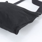 Prada Triangle Logo Tessuto Nylon Leather Shoulder Bag — view 4