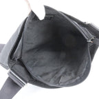 Prada Triangle Logo Tessuto Nylon Leather Shoulder Bag — view 7