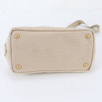 Prada Canapa Triangle Logo Leather 2-Way Shoulder Bag Crossbody — view 5