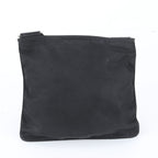Prada White Tag Tessuto Nylon Triangle Logo Leather Shoulder Bag — view 3