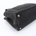 Prada Canapa 2-Way Shoulder Bag Crossbody Hand Tote Black — view 6