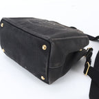 Prada Canapa 2-Way Shoulder Bag Crossbody Hand Tote Black — view 5